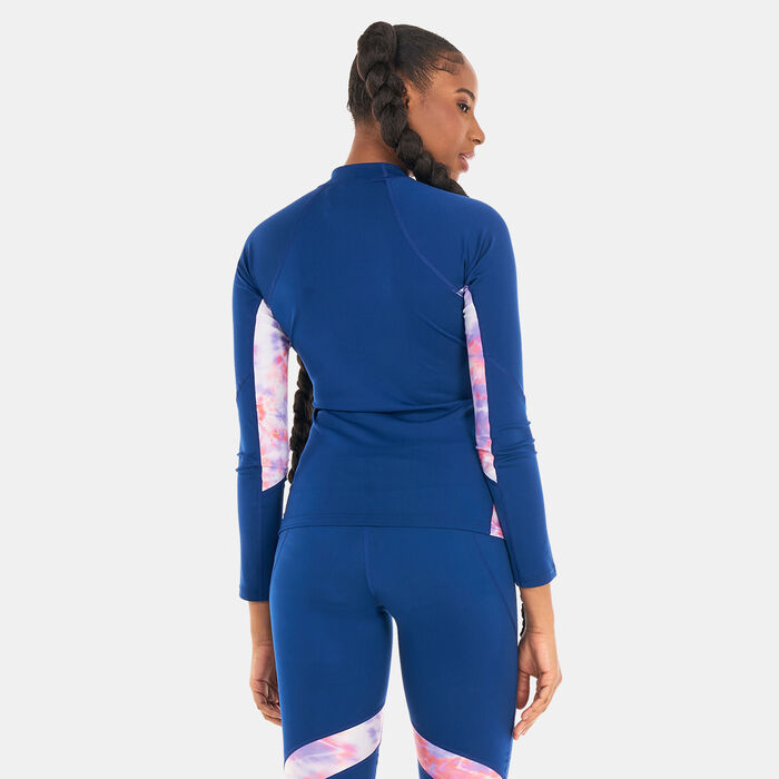 Women's Printed Long Sleeve Rashguard Women's Printed Long Sleeve Rashguard image number 1