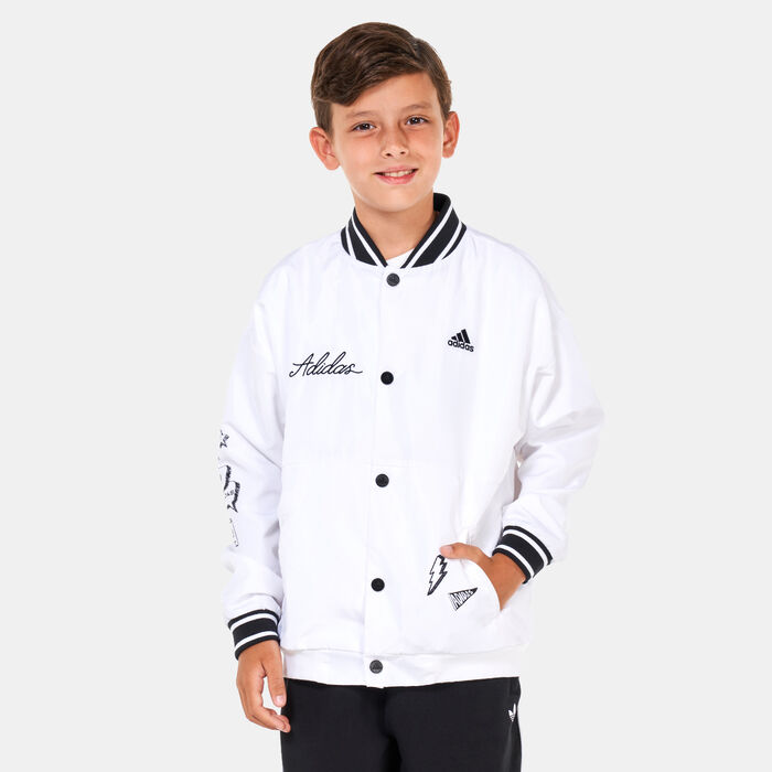 Kids’ Brand Love Woven Jacket Kids’ Brand Love Woven Jacket image number 0