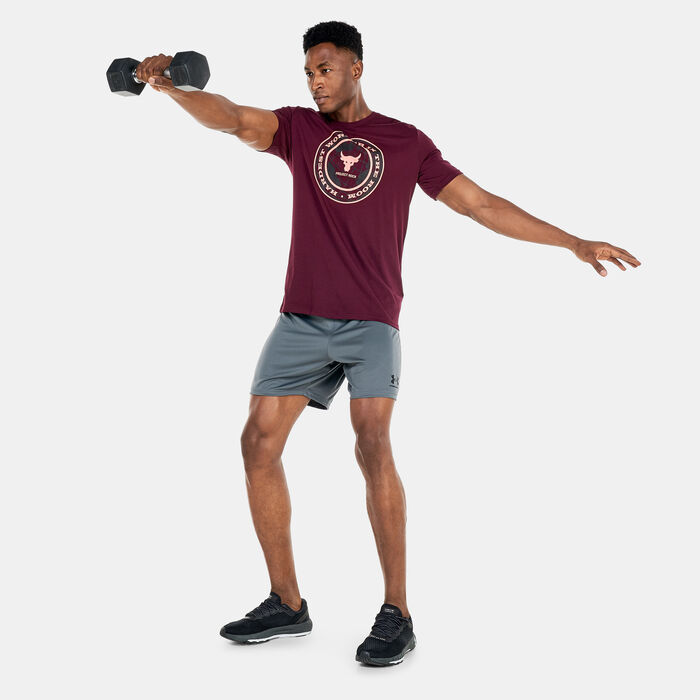 Men's Project Rock Globe T-Shirt Men's Project Rock Globe T-Shirt image number 2