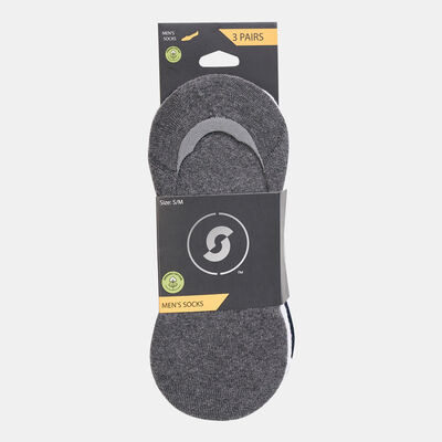 Men's Half-Cushioned No-Show Socks (3 Pack) - S/M