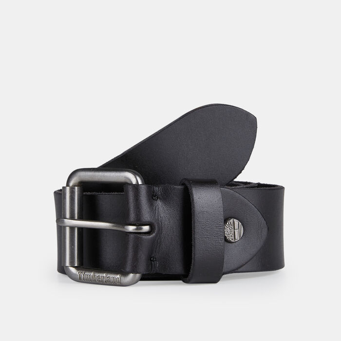 Roller-Buckle Buffalo Leather Belt image number 0