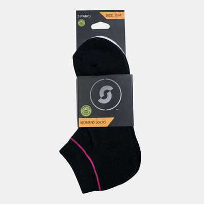 Women's Half-Cushioned Ankle Socks (3 Pack) - S/M Women's Half-Cushioned Ankle Socks (3 Pack) - S/M