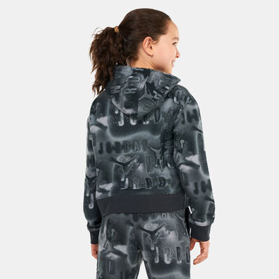 Kids' Essentials Printed Boxy Pullover Hoodie (Older Kids) Kids' Essentials Printed Boxy Pullover Hoodie (Older Kids)