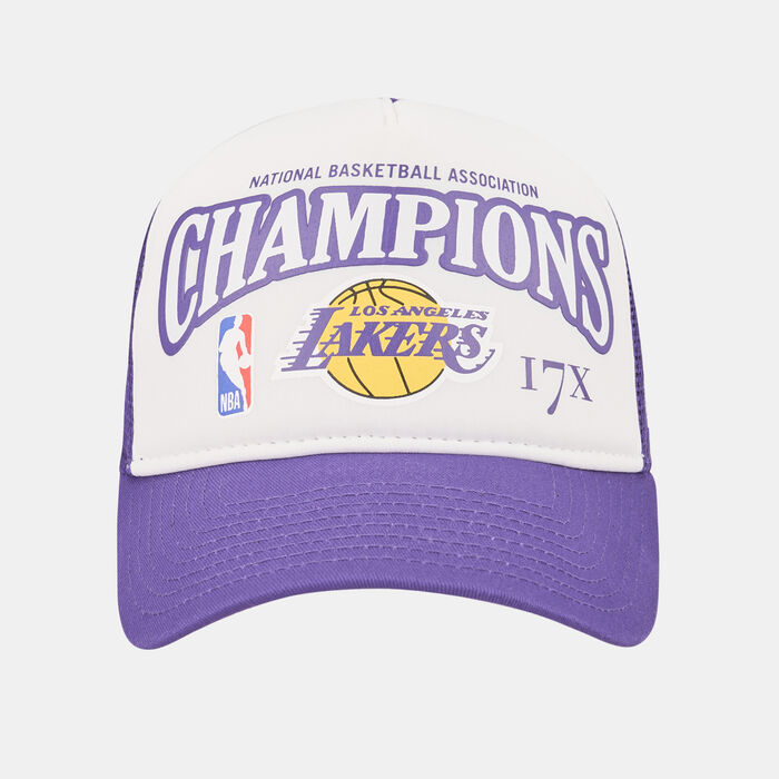 Men's Los Angeles Lakers League Champions A-Frame Trucker Cap Men's Los Angeles Lakers League Champions A-Frame Trucker Cap image number 0