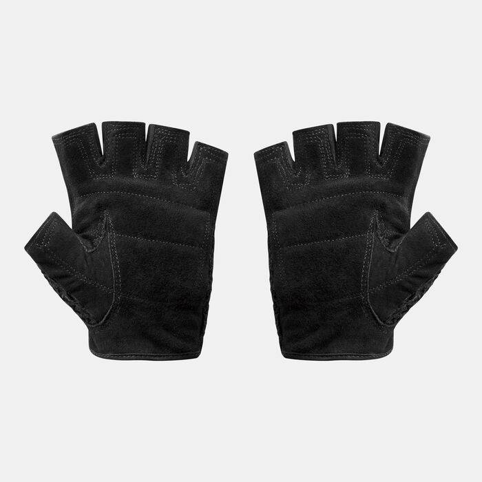 Mesh Cotton/Leather Fitness Gloves Mesh Cotton/Leather Fitness Gloves image number 1