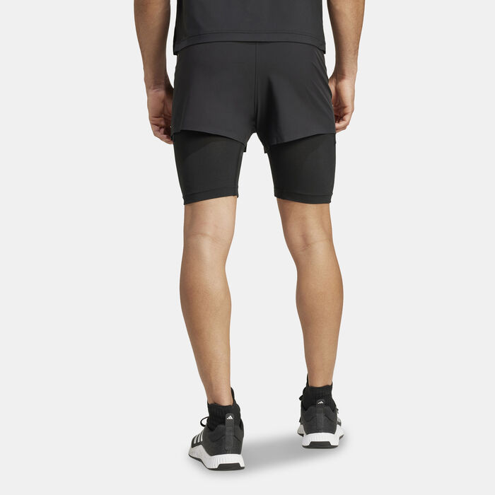 Men's Two-in-One HIIT Training Shorts Men's Two-in-One HIIT Training Shorts image number 1