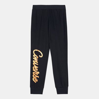 Kids' Shiny Wordmark Leggings