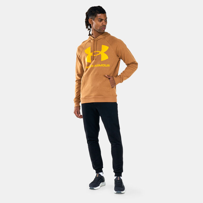 Men's UA Rival Fleece Big Logo Pullover Hoodie Men's UA Rival Fleece Big Logo Pullover Hoodie image number 2