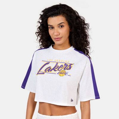 Women's NBA Los Angeles Lakers Colourblock Crop Top