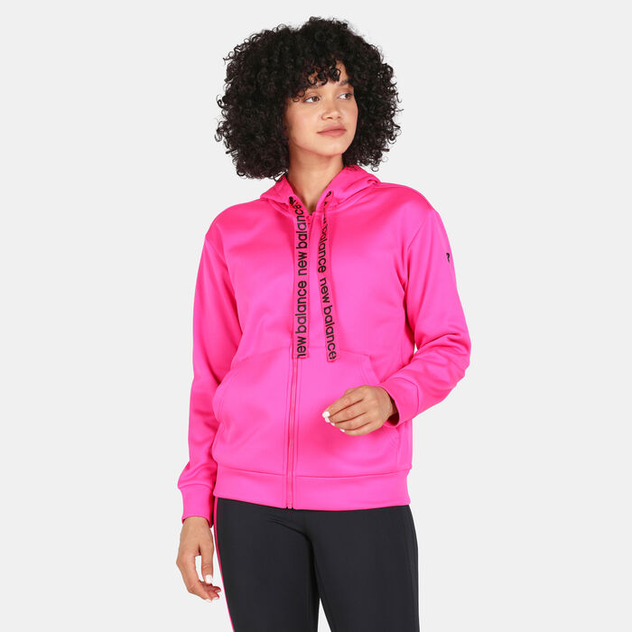 Women's Relentless Train Fleece Full Zip Hoodie Women's Relentless Train Fleece Full Zip Hoodie image number 0