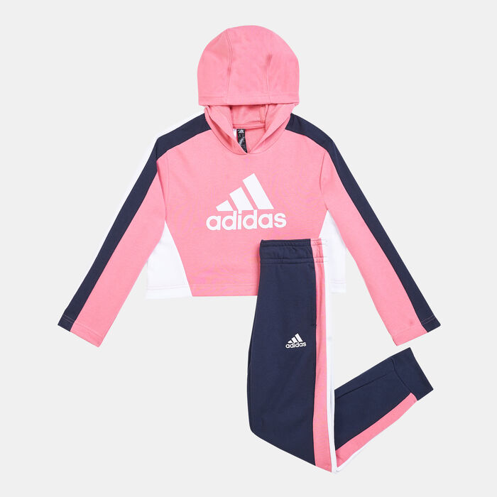 Kids' Hooded Cropped Tracksuit Kids' Hooded Cropped Tracksuit image number 0