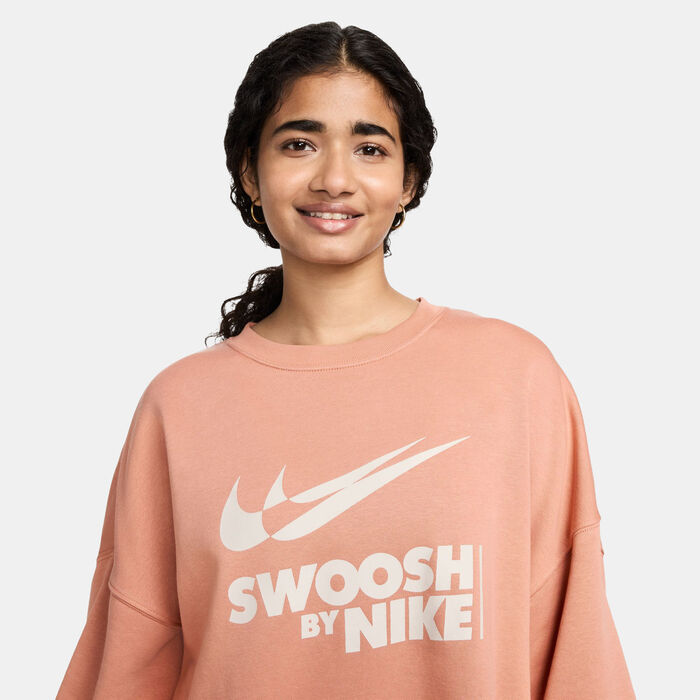 Women's Sportswear Oversized Fleece Sweatshirt Women's Sportswear Oversized Fleece Sweatshirt image number 3