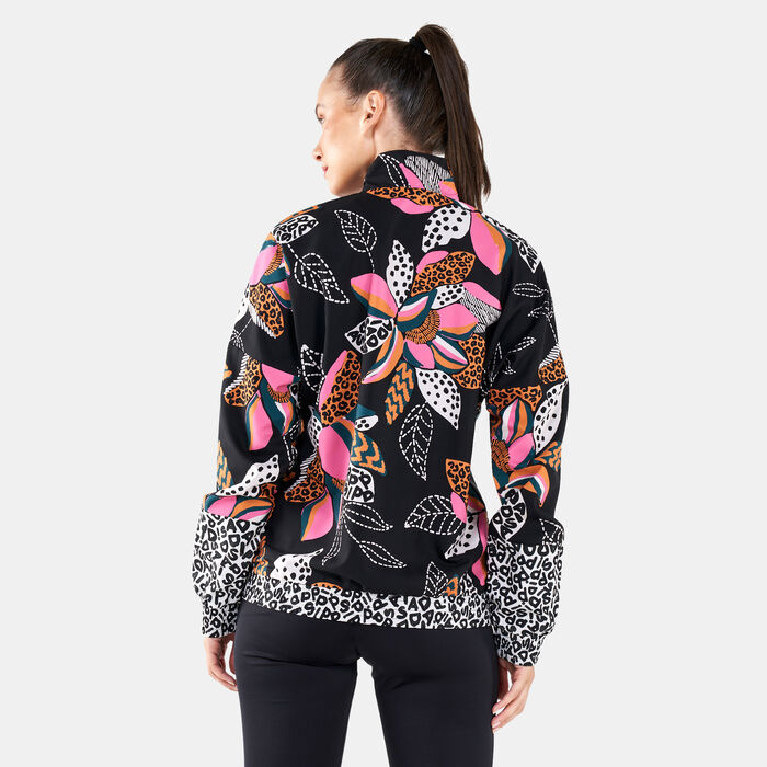 Women's FARM Rio Print Relaxed Lightweight Windbreaker Jacket Women's FARM Rio Print Relaxed Lightweight Windbreaker Jacket image number 1