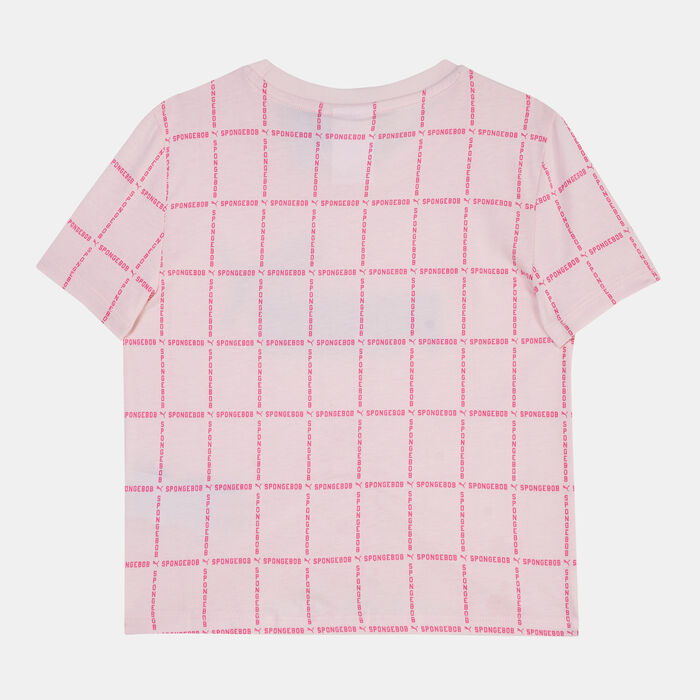 Kids' x Spongebob Printed T-Shirt (Older Kids) Kids' x Spongebob Printed T-Shirt (Older Kids) image number 1