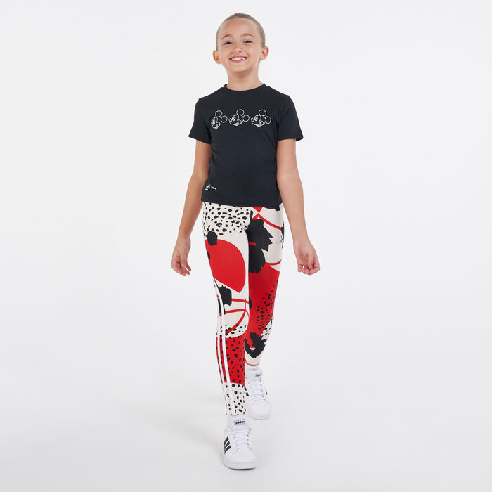Kids' Future Icons Sports 3-Stripes Allover Print Leggings Kids' Future Icons Sports 3-Stripes Allover Print Leggings image number 2