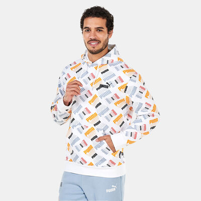 Men's Logo Repeat Allover Print Hoodie