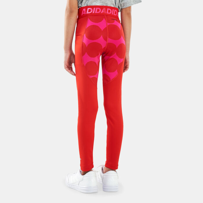 Kids' Marimekko Techfit Primegreen AEROREADY Pocket Training Leggings Kids' Marimekko Techfit Primegreen AEROREADY Pocket Training Leggings image number 1