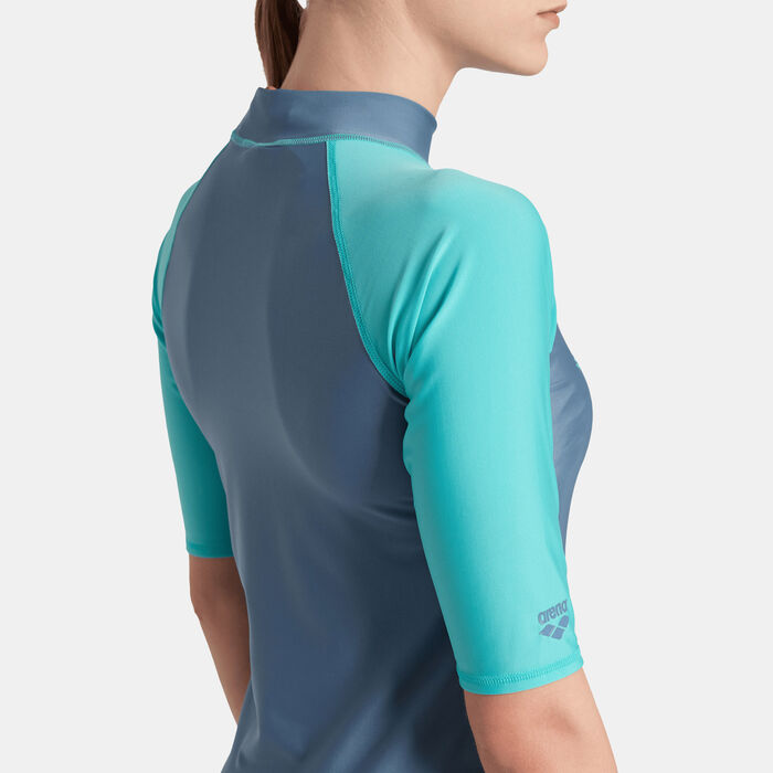 Women's Graphic Swimming Rashguard Women's Graphic Swimming Rashguard image number 4