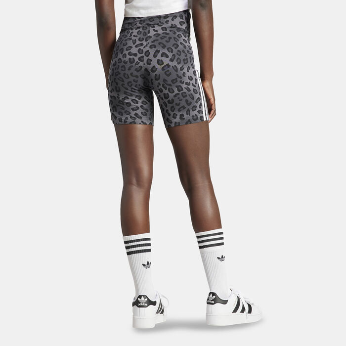 Women's Leopard Luxe Bike Shorts image number 1