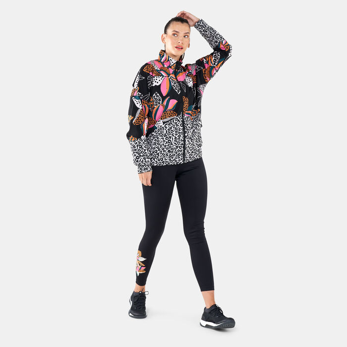 Women's FARM Rio Print Relaxed Lightweight Windbreaker Jacket Women's FARM Rio Print Relaxed Lightweight Windbreaker Jacket image number 2
