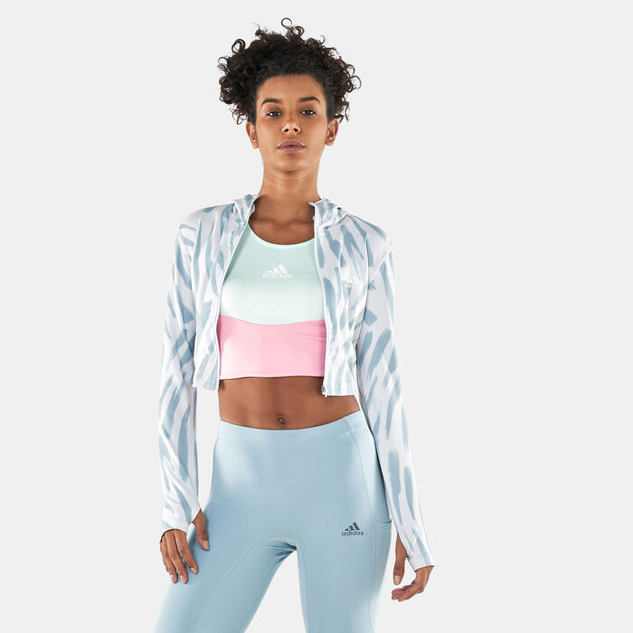 Women's Icon Allover Print Long-Sleeve Running Jacket Women's Icon Allover Print Long-Sleeve Running Jacket image number 0