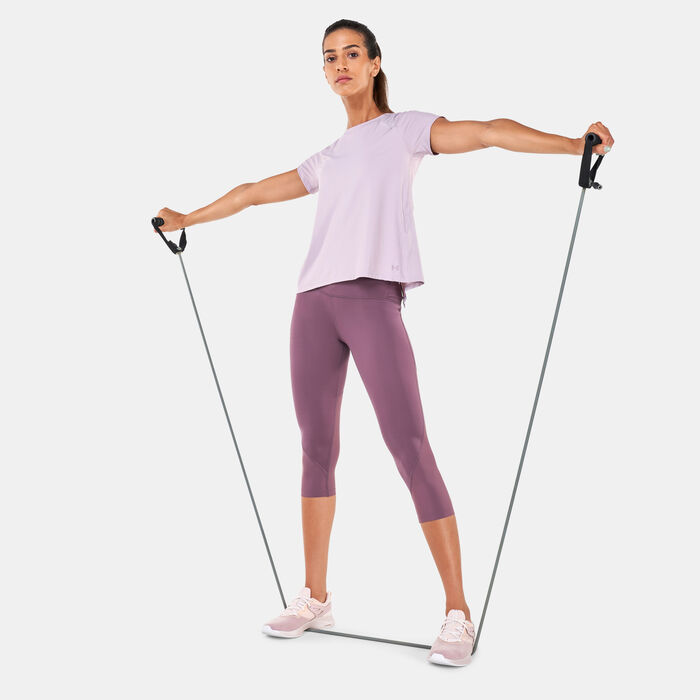 Women's Fly Fast 2.0 HeatGear® Cropped Leggings Women's Fly Fast 2.0 HeatGear® Cropped Leggings image number 2