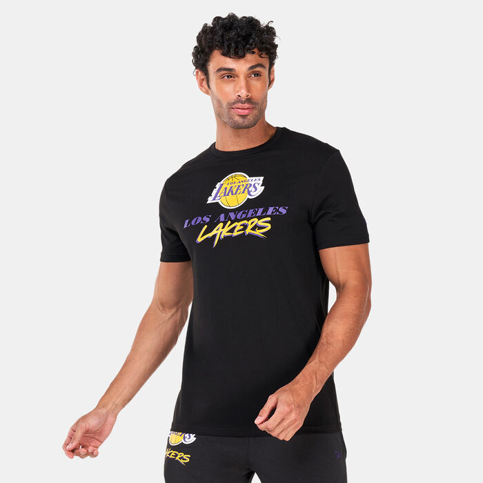 Men's NBA Los Angeles Lakers Script T-Shirt Men's NBA Los Angeles Lakers Script T-Shirt image number 0