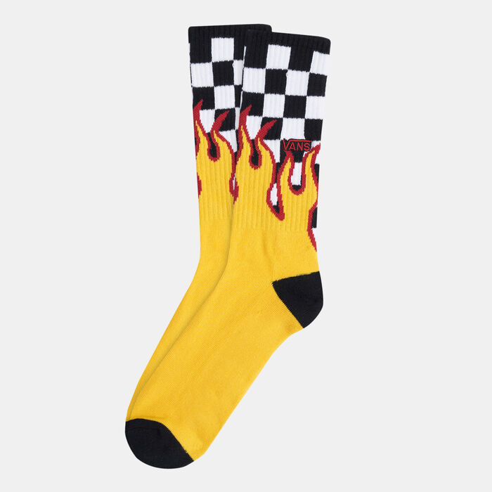 Men's Flame Check Crew Socks Men's Flame Check Crew Socks image number 0