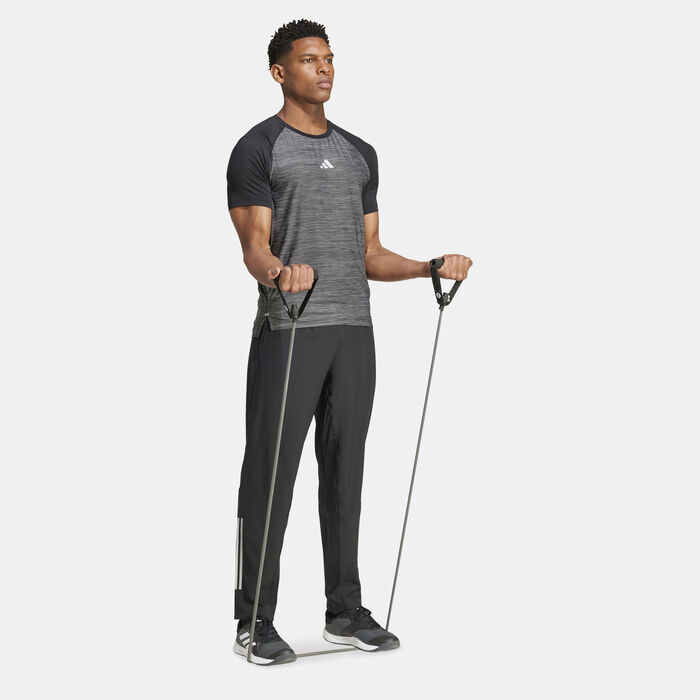 Men's Gym+ Training 3-Stripes Training Woven Joggers Men's Gym+ Training 3-Stripes Training Woven Joggers image number 2
