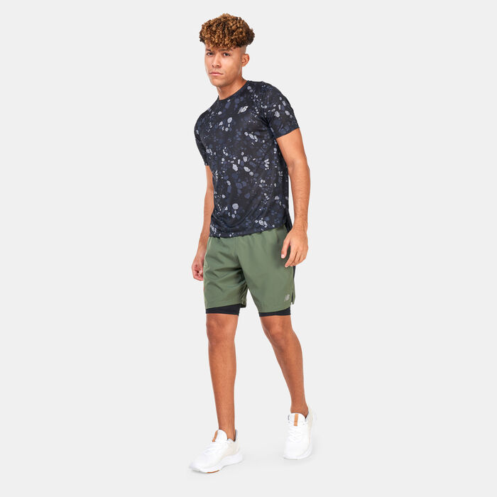 Men's Printed Accelerate Pacer 7-inch 2-in-1 Shorts Men's Printed Accelerate Pacer 7-inch 2-in-1 Shorts image number 2