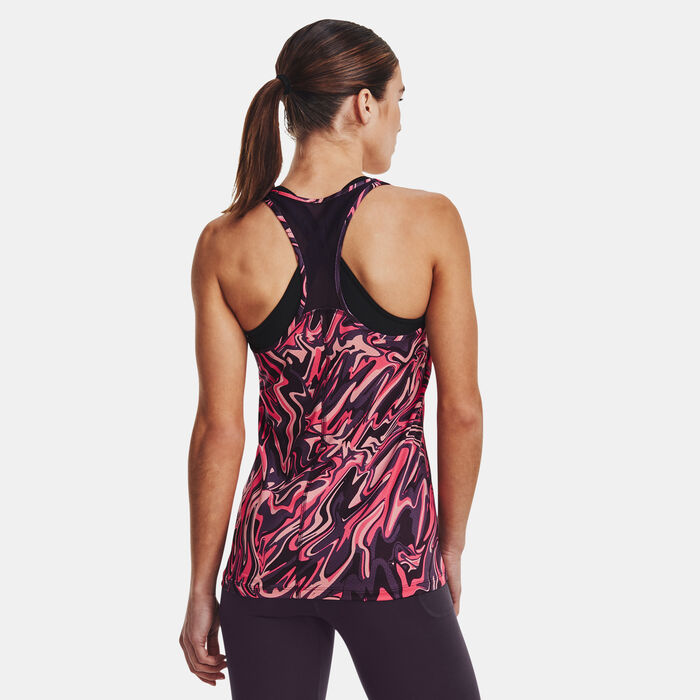Women's HeatGear® Armour Racer Print Tank Top Women's HeatGear® Armour Racer Print Tank Top image number 1
