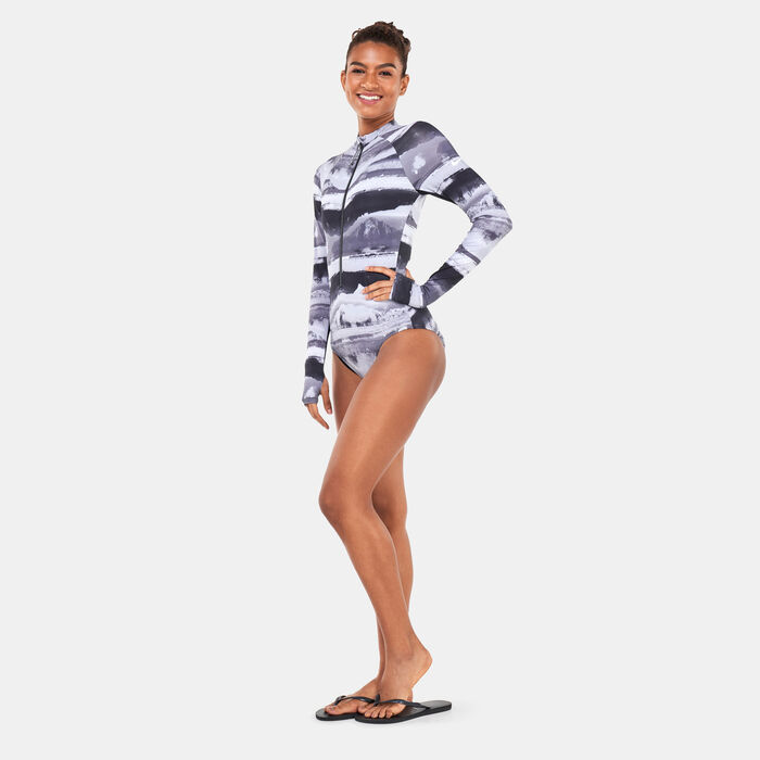 Women's Swim Adventure Long Sleeve One-Piece Swimsuit Women's Swim Adventure Long Sleeve One-Piece Swimsuit image number 2