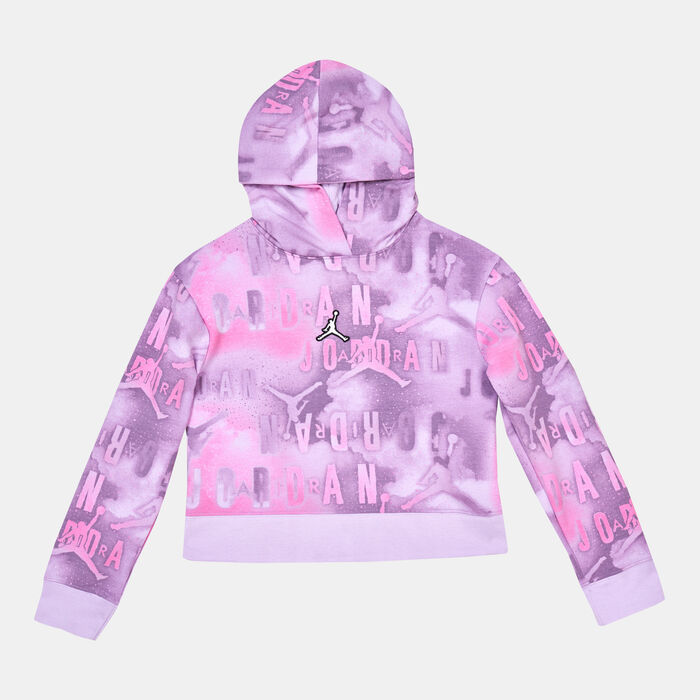 Kids' Essentials Printed Boxy Pullover Hoodie (Older Kids) Kids' Essentials Printed Boxy Pullover Hoodie (Older Kids) image number 0