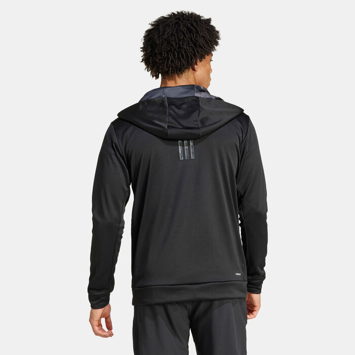 Men's Train Essentials Camo Full-Zip Training Hoodie Men's Train Essentials Camo Full-Zip Training Hoodie image number 1