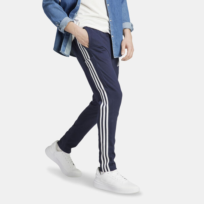 Men's Essentials Single Jersey Tapered 3-Stripes Joggers image number 2