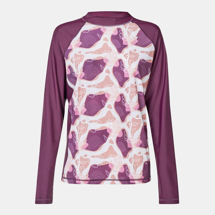Women's Graphic Swimming Rashguard Women's Graphic Swimming Rashguard image number 0