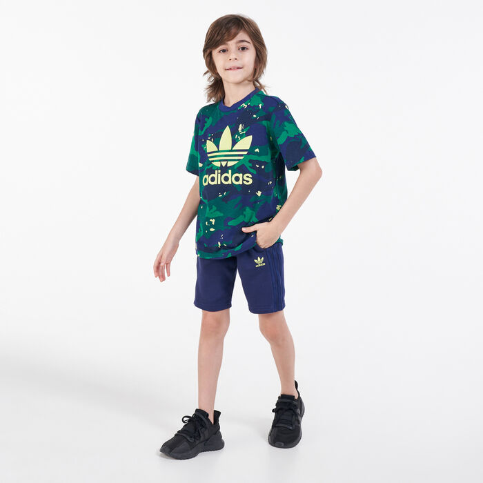 Kids' Allover Print Camo T-Shirt and Shorts Set Kids' Allover Print Camo T-Shirt and Shorts Set image number 0