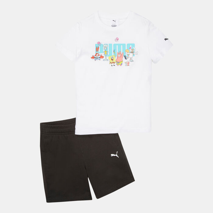Kids' x SPONGEBOB Shorts And Jersey Set Kids' x SPONGEBOB Shorts And Jersey Set image number 0