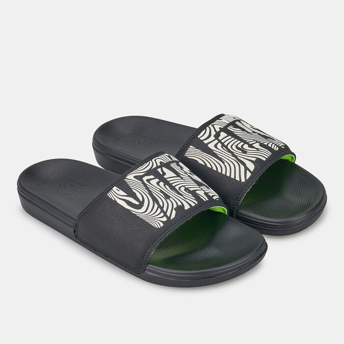 Trippy Grain LA Costa Unisex Slides Trippy Grain LA Costa Unisex Slides image number 0