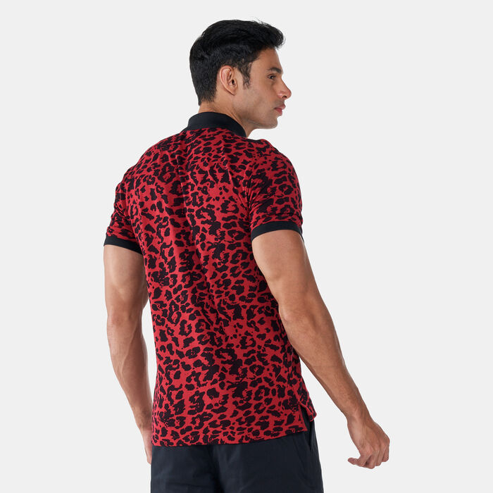 Men's Golf Primal Print Polo T-Shirt Men's Golf Primal Print Polo T-Shirt image number 1