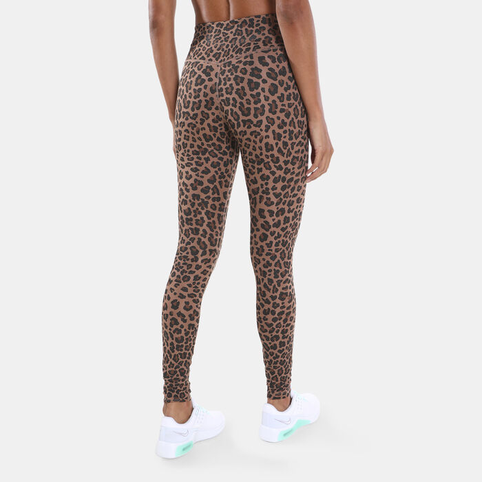 Women's Dri-FIT One Mid-Rise Printed Leggings Women's Dri-FIT One Mid-Rise Printed Leggings image number 1