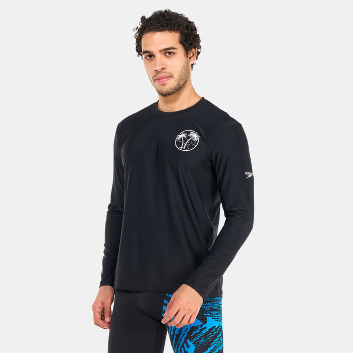 Men's Printed Long Sleeve Swim T-Shirt Men's Printed Long Sleeve Swim T-Shirt image number 0