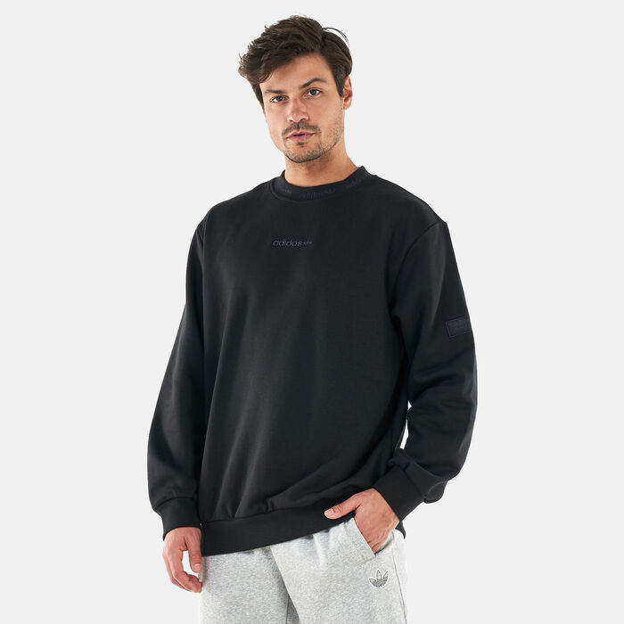 Men's Trefoil Linear Crew Sweatshirt Men's Trefoil Linear Crew Sweatshirt image number 0