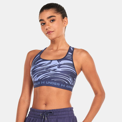 Women's Armour Medium Support Printed Sports Bra