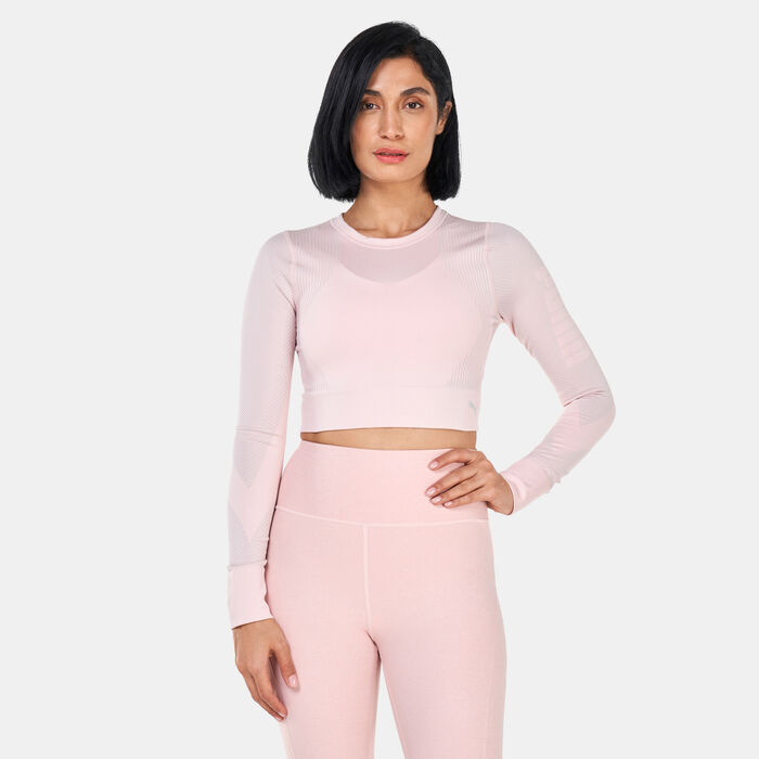 Women's Train Seamless Fitted Long Sleeve T-Shirt Women's Train Seamless Fitted Long Sleeve T-Shirt image number 0