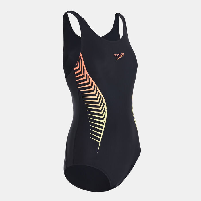 Women's Placement Muscleback One-Piece Swimsuit Women's Placement Muscleback One-Piece Swimsuit image number 3