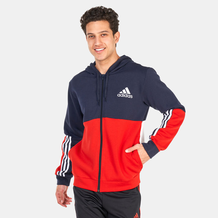 Men's Essentials Colorblock Full-Zip Hoodie Men's Essentials Colorblock Full-Zip Hoodie image number 0