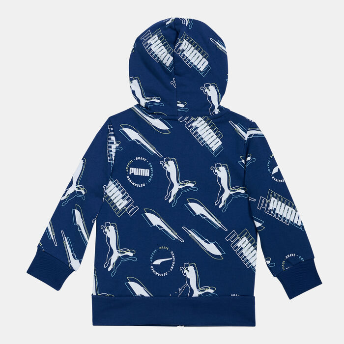 Kids' Alpha Allover Print Full-Zip Hoodie image number 1
