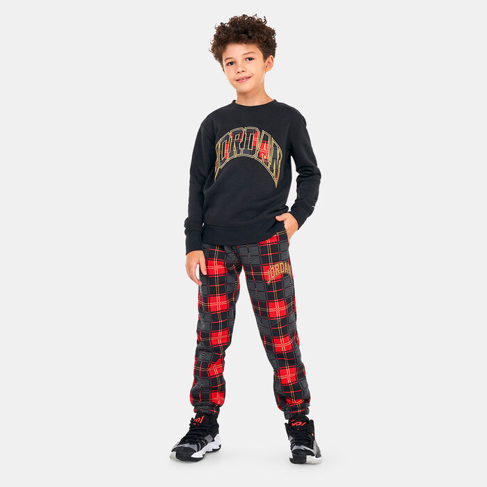 Kids' Essentials Plaid Sweatshirt Kids' Essentials Plaid Sweatshirt image number 2