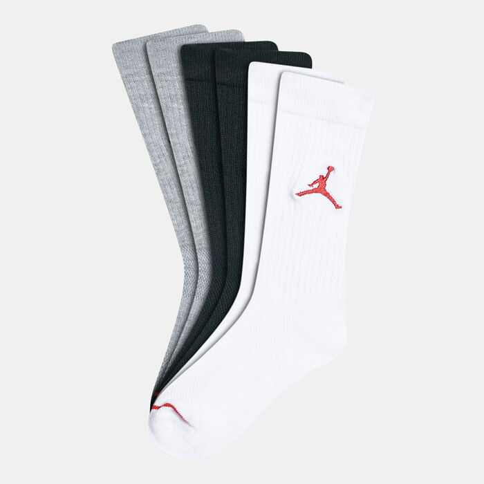 Kids' Jumpman Crew Socks (3 Pack) Kids' Jumpman Crew Socks (3 Pack) image number 0
